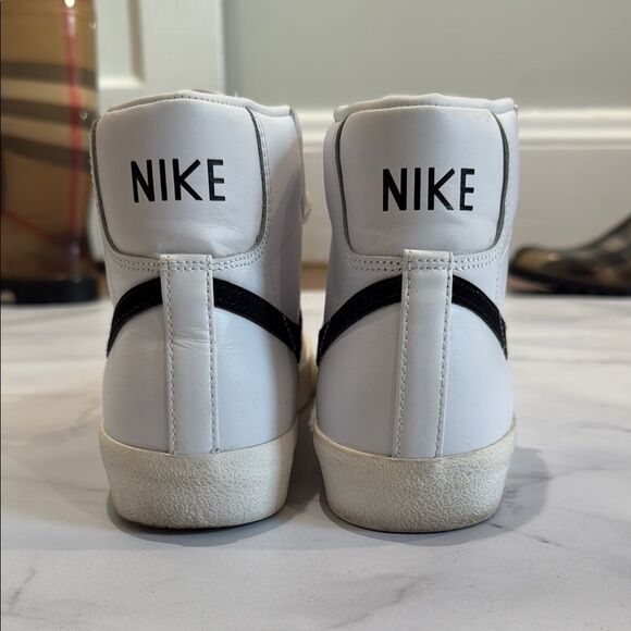 Nike Women's White and Black High-Top Sneakers - Picture 2 of 4